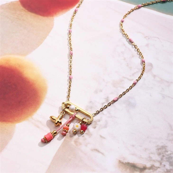 Enamel Charm Necklace