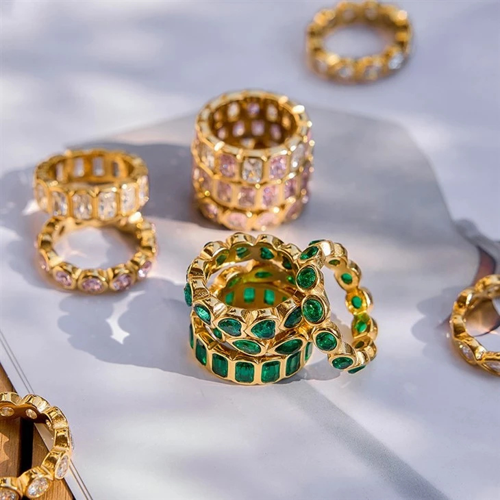 Minimalist Zircon Design Rings price