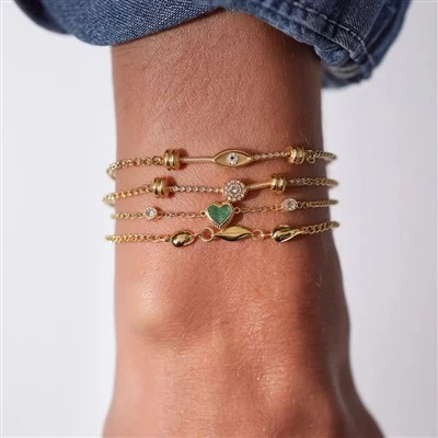 Dainty Evil Eye 체인 팔찌