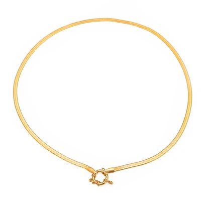 헤링본 체인 매력 목걸이