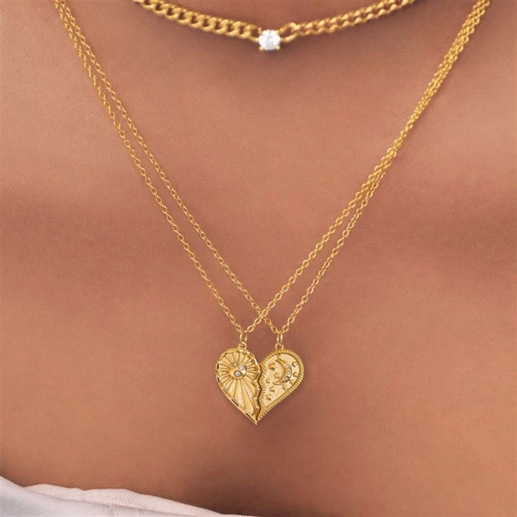 Split Heart Necklace