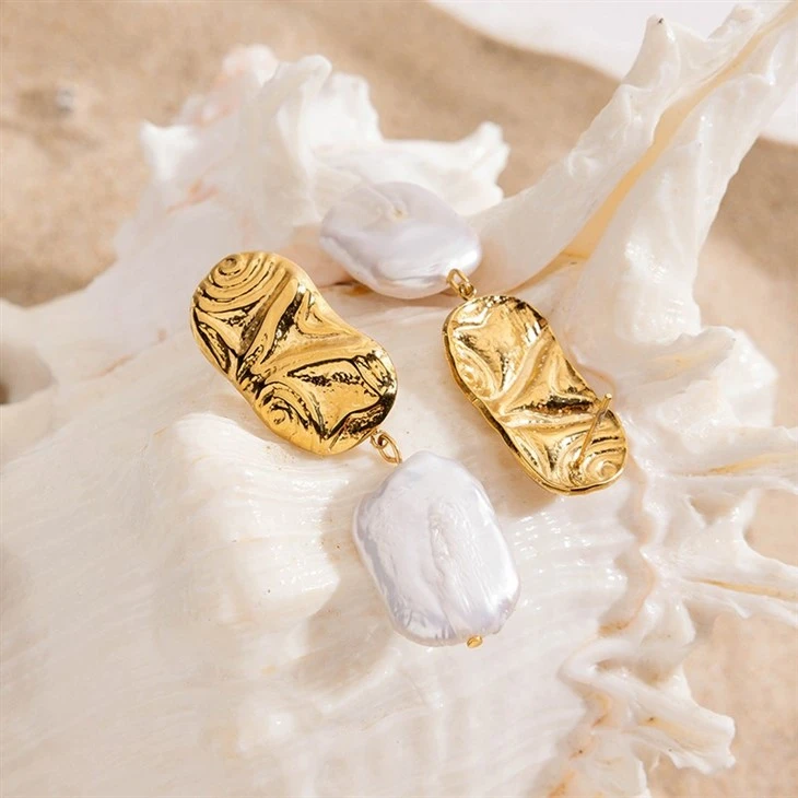 Textured Baroque Pearl Drops price