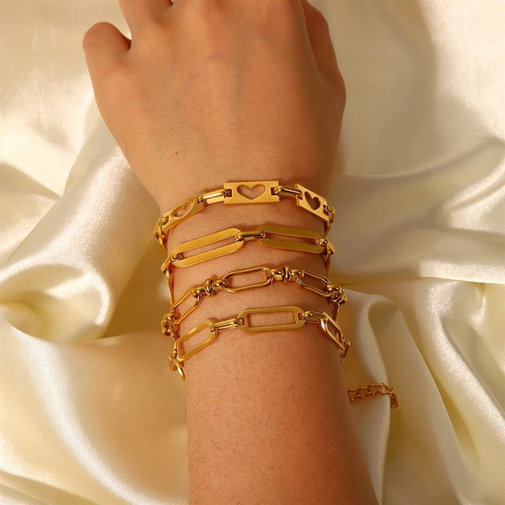 Womens Link Chain Bracelet