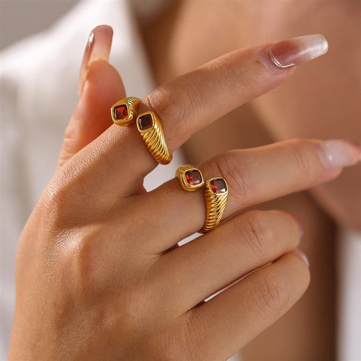 Zircon Open Bold Ring